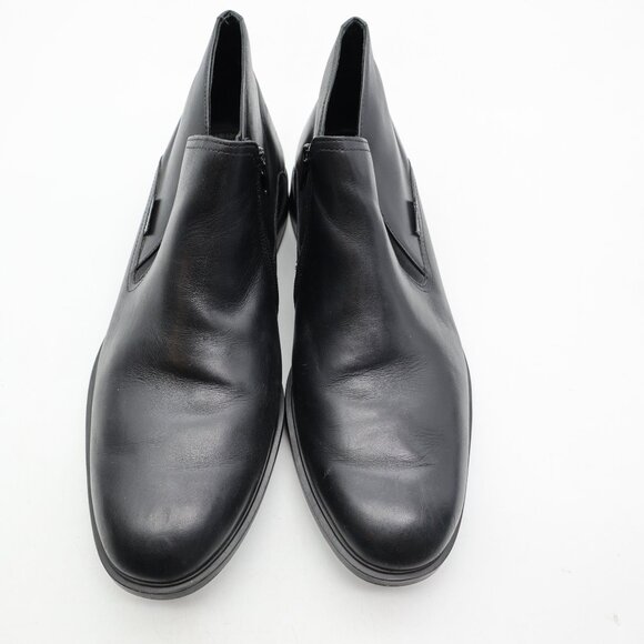 Mephisto Chelsea Boots Men's US Size 9 Black Leather Comfort Zip Moto Biker - Picture 2 of 11